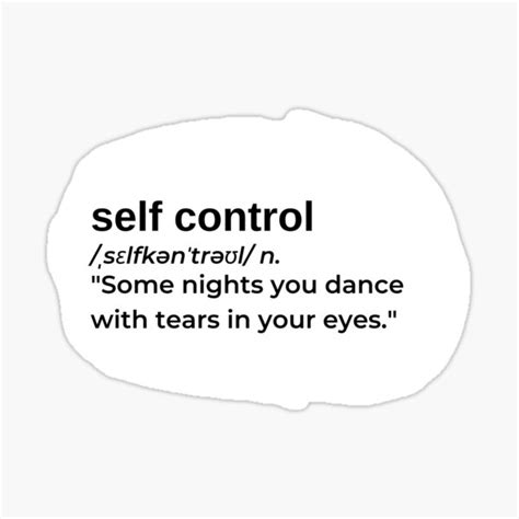 Self Control By Frank Ocean Sticker For Sale By Raplyricsstore