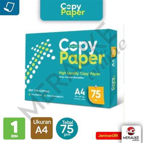 Jual Kertas HVS Copy Paper A4 75gsm Isi 500 Lembar Shopee Indonesia