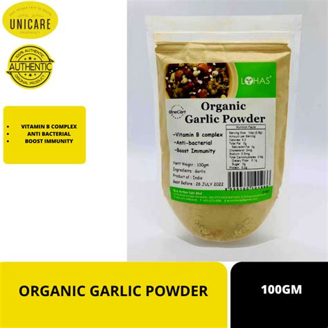 Organic Garlic Powder 100gm Lazada