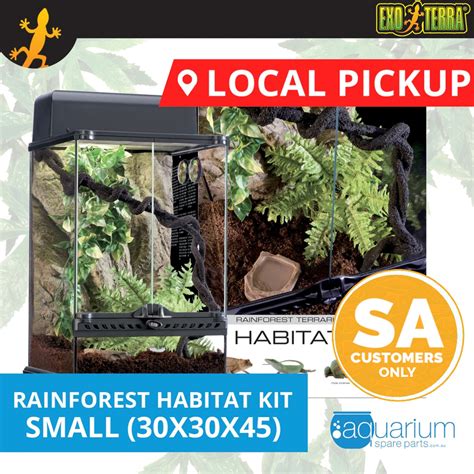 Buy Local Pickup Exo Terra Terrarium Rainforest Habitat Kit Small 30x30x45cm Mydeal