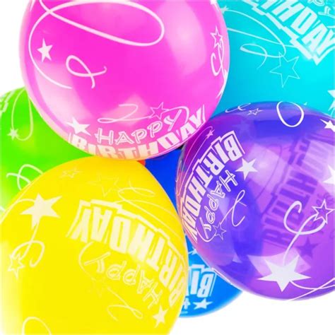 Joyeux Anniversaire Multicolore Inch Latex Ballons F Te Paquet De