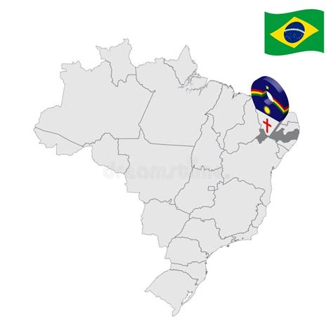 Localização Do Estado De Pernambuco No Brasil Administrativo