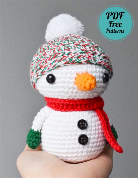 Crochet Snowman Mike Pdf Free Pattern Amigurumiday