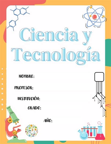 ᐉ Obtén Caratula de Ciencia y Tecnología para Primaria Doc