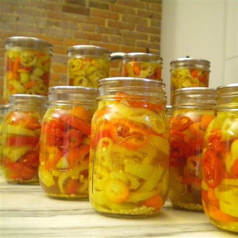 Canned Hot Peppers Recipe