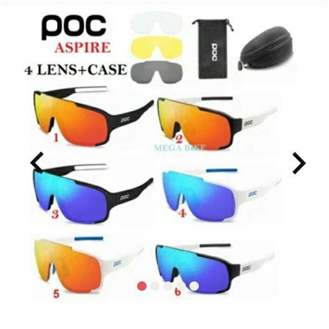 Jual KACAMATA POC ASPIRE 4 LENSA Kaca Mata GOES POLARIZED SEPEDA GOWES