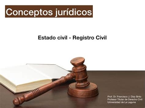 Estado Civil Y Registro Civil Youtube