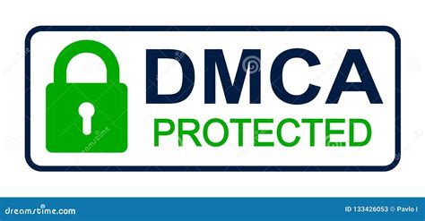 DMCA - Digital Millennium Copyright Act - Vector Stock Illustration ...