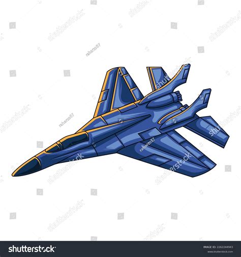 Blue Jet Airplane Clipart Suitable Stickers Stock Vector (Royalty Free ...