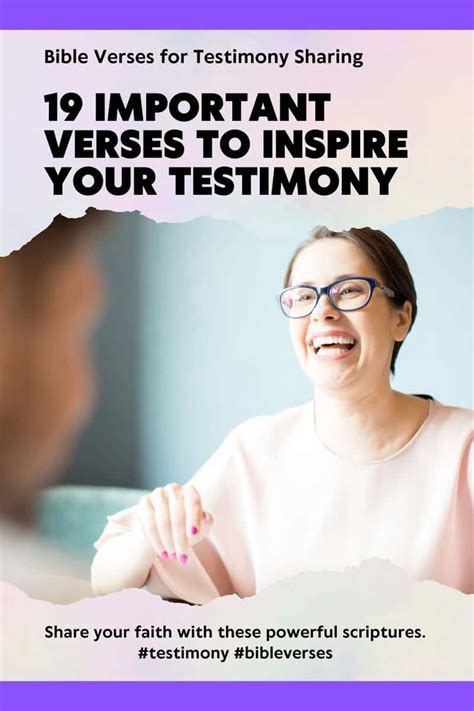 19 Important Bible Verses For Testimony Sharing