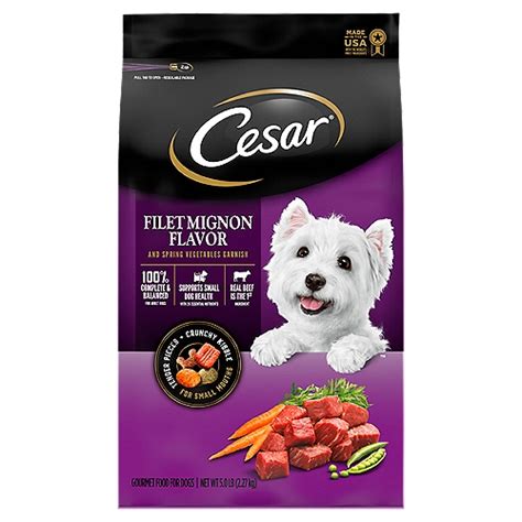 Cesar Small Breed Dry Dog Food Filet Mignon Flavor With Spring