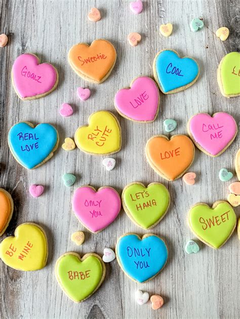 How To Make These Adorable Conversation Heart Cookies For Valentines Day