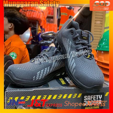 Jual Sepatu Safety Jogger Fitz Grey Original Safety Shoes Jogger Fitz