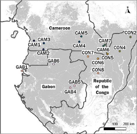 Map of the study area and study sites. Primary tropical forest extend ...