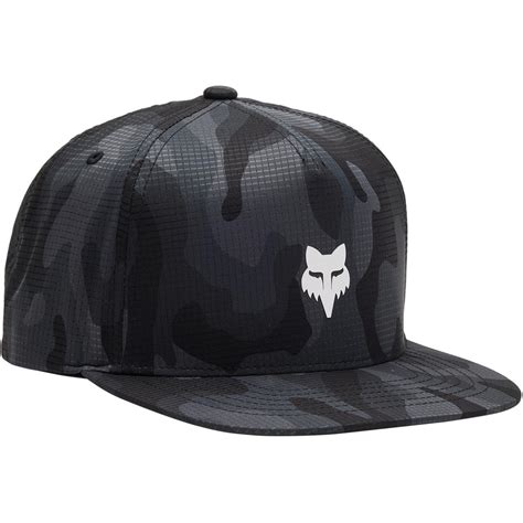 Fox Snapback Cap Core Fox Head Schwarz Camo Maciag Offroad