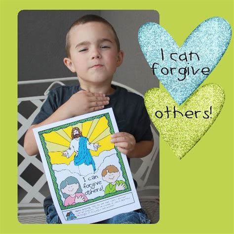 Forgiveness Activity I Can Forgive Others Poster Or Coloring Page