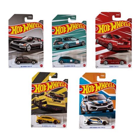 HW Macheta Set Honda Civic 1 64 Hot Wheels