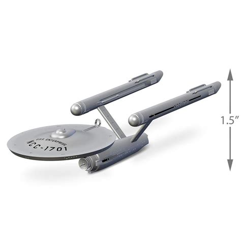 Star Trek U.S.S. Enterprise Metal Ornament - GeekAlerts