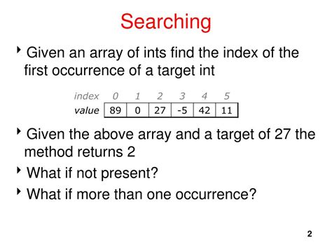 Ppt Topic Sorting And Searching Arrays Powerpoint Presentation