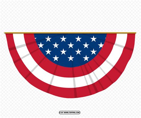 An American Flag With Stars And Stripes In The Center On A White