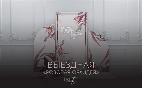 Фотозона "Розовая орхидея"