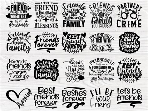 Friendship Svg Bundle Best Friends Svg Designs Etsy Canada