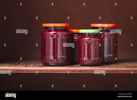 Jars of Jam Stock Photo - Alamy