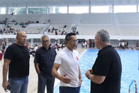 Ketum Pb Prsi Anindya Bakrie Tinjau Seleknas Renang Sea Games 2023