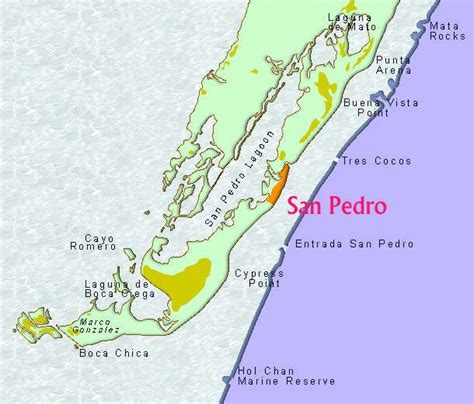 San Pedro Town Belize Maps Ambergris Caye San Pedro San Pedro