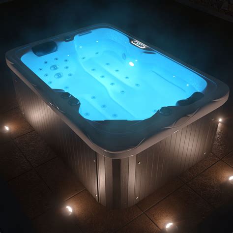 Outdoor Whirlpool LEVANZO weiß 190x135 TroniTechnik