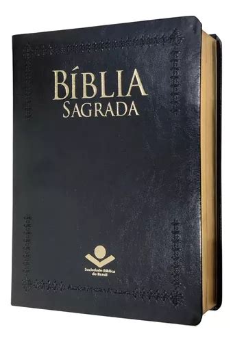 Bíblia Sagrada Letra Extragigante Capa Preta Luxo Sbb Revista E