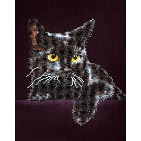 Diamond Painting Kit Midnight Cat Diamond Dotz® Groves And Banks