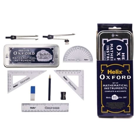 Helix Oxford Mathematical Instruments Geometry Set Jangka Lukis Compass