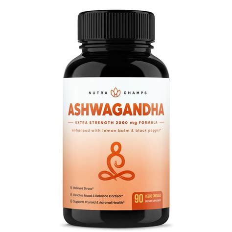 Nutrachamps Ashwagandha 2000 Mg Extra Strength Formula Enhanced With