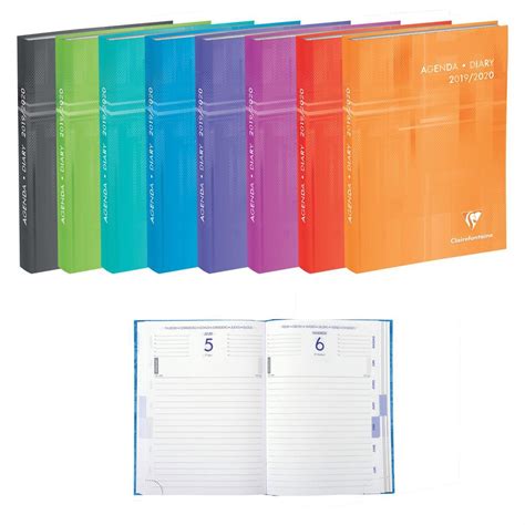 Clairefontaine Agenda Scolaire 2021 2022 Journalier 12 X 17 Cm Coloris