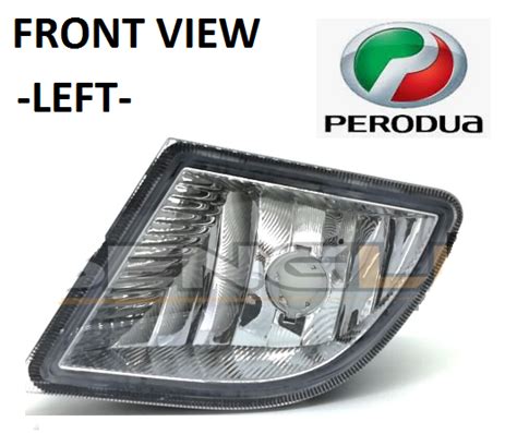 Perodua Myvi 2008 2010 Fog Lamp Sport Spot Light Front Bumper Clear