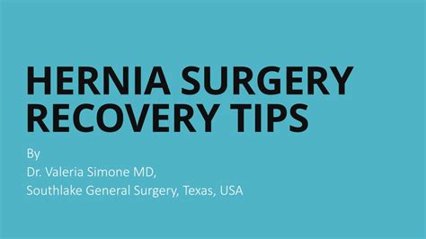 PPT - Hernia Surgery Recovery Tips PowerPoint Presentation, free download - ID:12277970