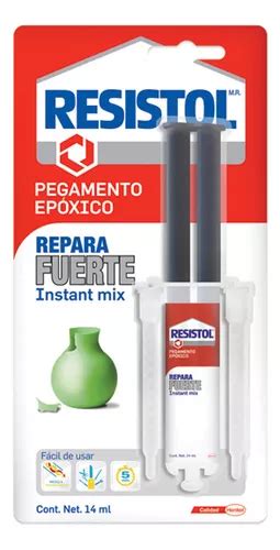 Pegamento Epoxico Resistol 1524151 Jeringa Transparente 14ml