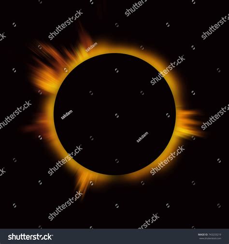 Solar Corona Stock Illustration 743233219 | Shutterstock