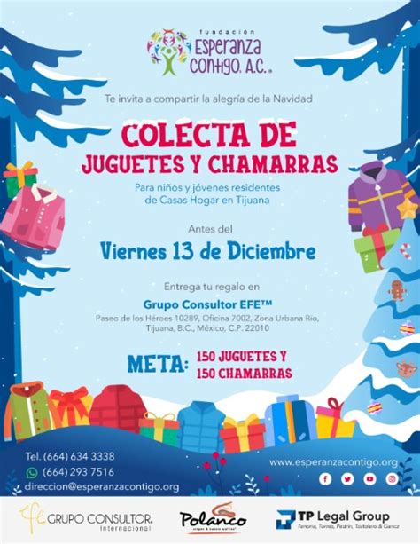 Colecta de Juguetes y Chamarras 2019 Fundación Esperanza Contigo A C