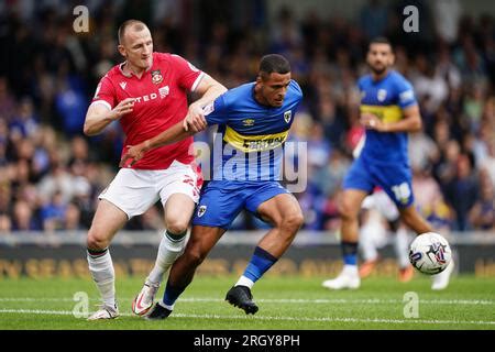 AFC Wimbledon S Ali Al Hamadi Shoots During The Emirates FA Cup Second