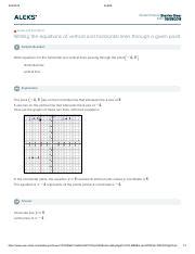 Writing The Equations Of Vertical And Horizontal Lines Through A Given