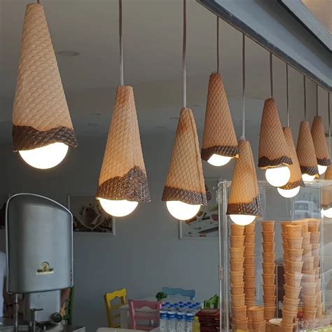 BUY 12 PAY 10 Ceramic Ice Cream Cone Light Fixture Pendant Etsy