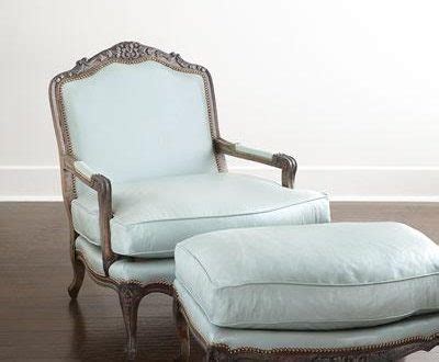 The Timeless Elegance Of A Blue Leather Chair And Ottoman Redboth