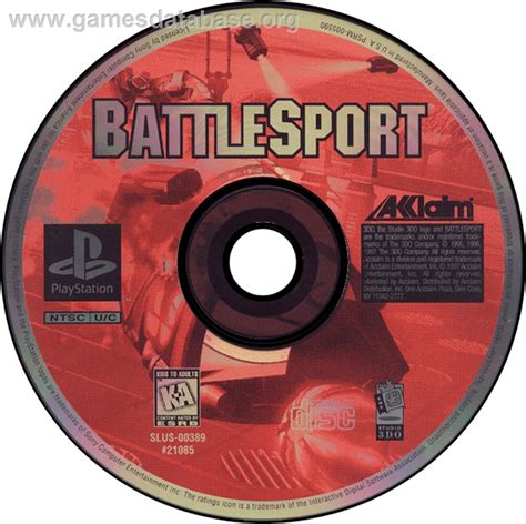 Battlesport Sony Playstation Artwork Disc