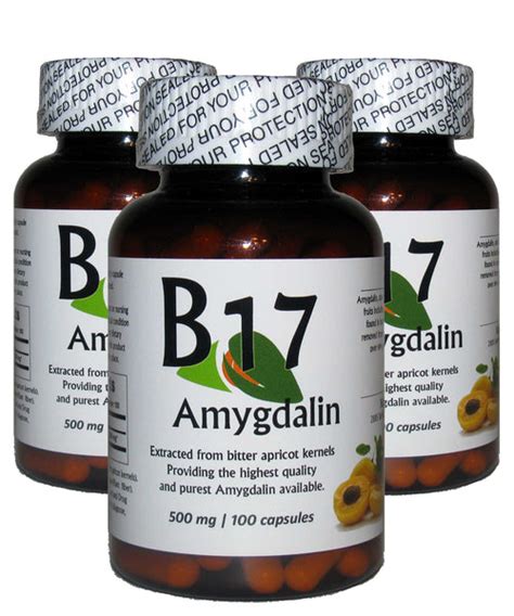 3 Pack Vitamin B17 Amygdalin 500mg 100 Capsules Nature S Choice Supplements