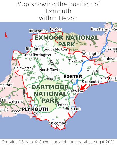 Where is Exmouth? Exmouth on a map