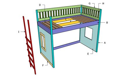 Playhouse Loft Bed Plans | MyOutdoorPlans | Free Woodworking Plans and ...