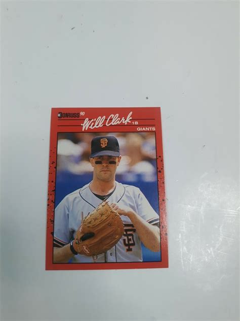 Donruss Will Clark Baseball Card Ebay