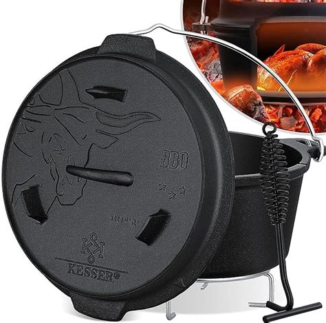 Kesser Dutch Oven Set Bbq Liter Feuertopf Schmortopf Mit